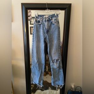 zara wide leg full length jeans